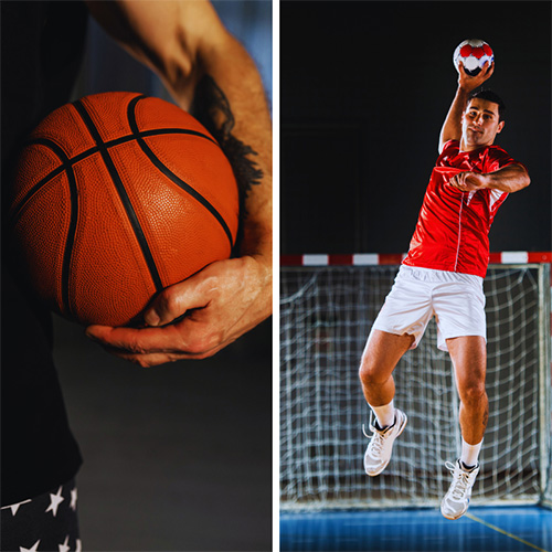 Sports insoles for handball/basketball