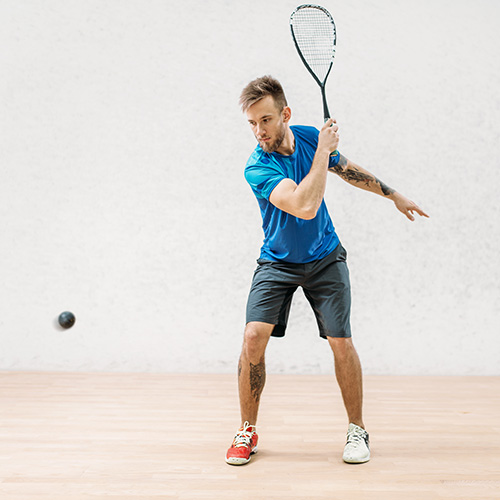 Sports insoles for squash